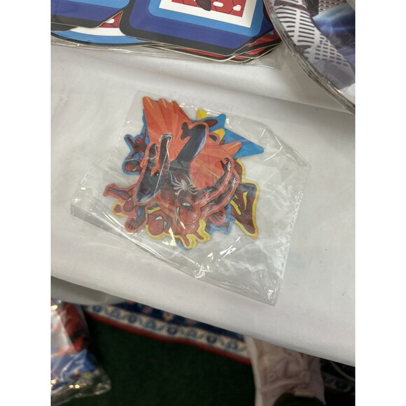 Spider-Man Party Decorations Banners Plate Napkins tablecloth cake Toper for 10 - Picture 5 of 5